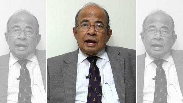 File photo of former Central Vigilance Commissioner N Vittal | Youtube screengrab