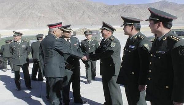 File image of Indian Army troops meeting with their counterparts from People's Liberation Army in 2016 | PTI