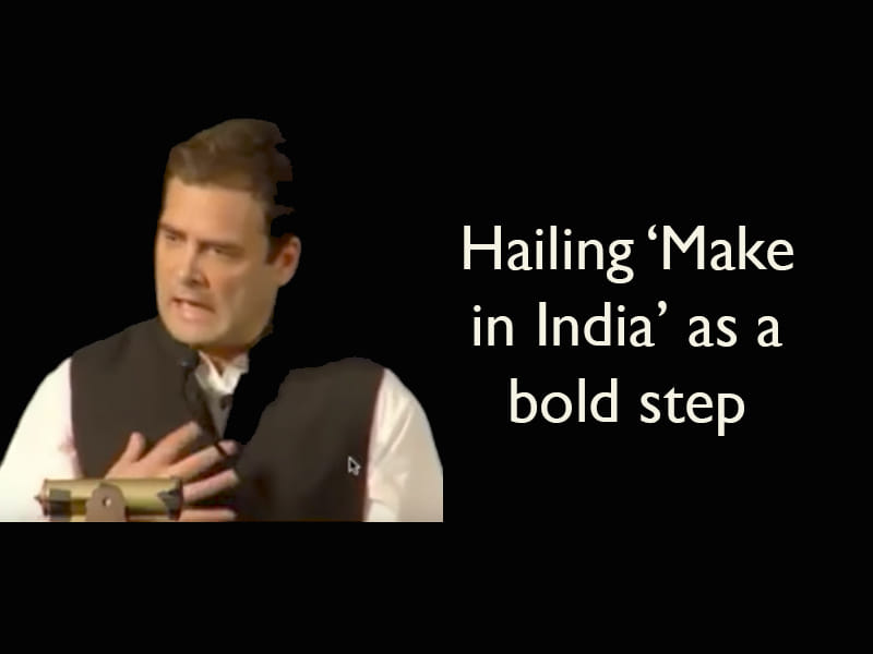 What stood out in Rahul Gandhi's speech in University of California, Berkeley