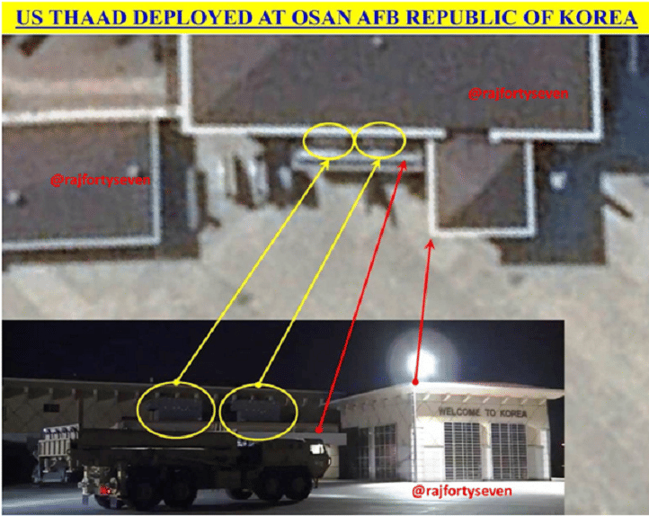 Satellite image of Korea