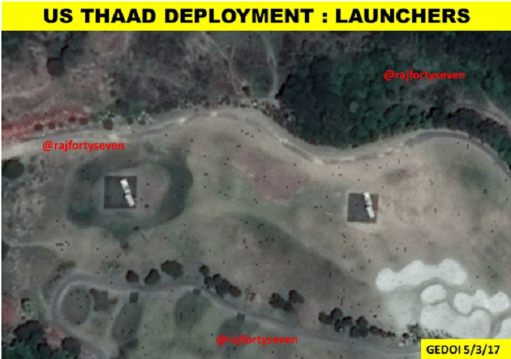Satellite image of launchers