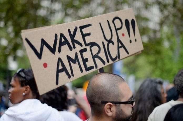 Americans are split ideologically, but united in thinking that the country is on its way to a disaster.