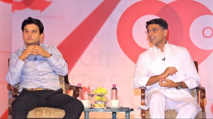 Jyotiraditya Scindia and Sachin Pilot | ThePrint