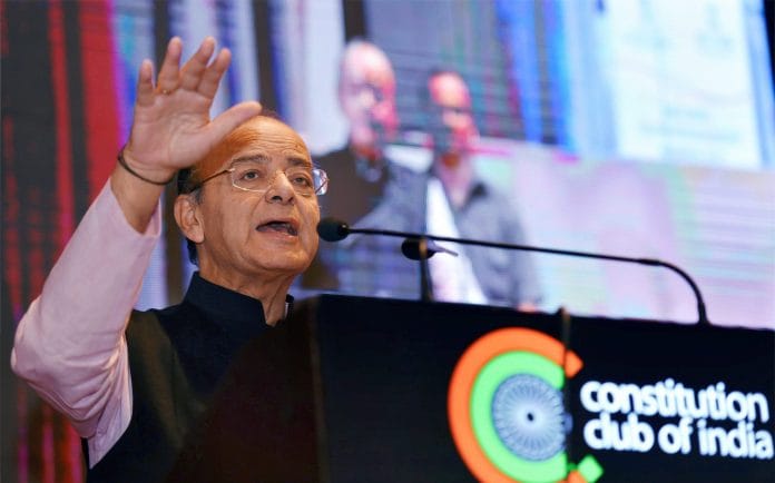 Arun Jaitley addressing