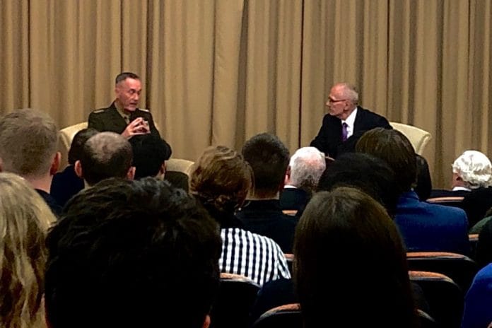 General Joseph Dunford, chairman of the Joint Chiefs of Staff of the US Armed Forces