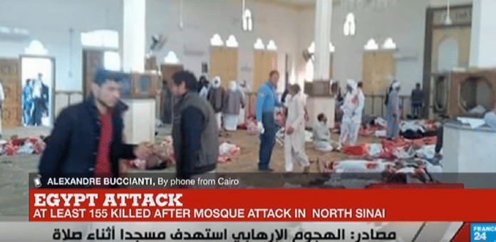 Screengrab from report on Egypt bombing