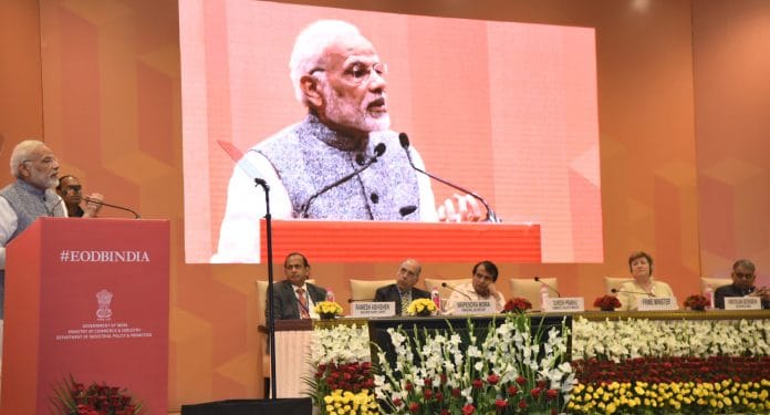 Modi addressing session
