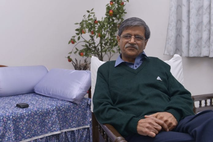 Retired Delhi High Court Justice SN Dhingra at his residence in New Delhi