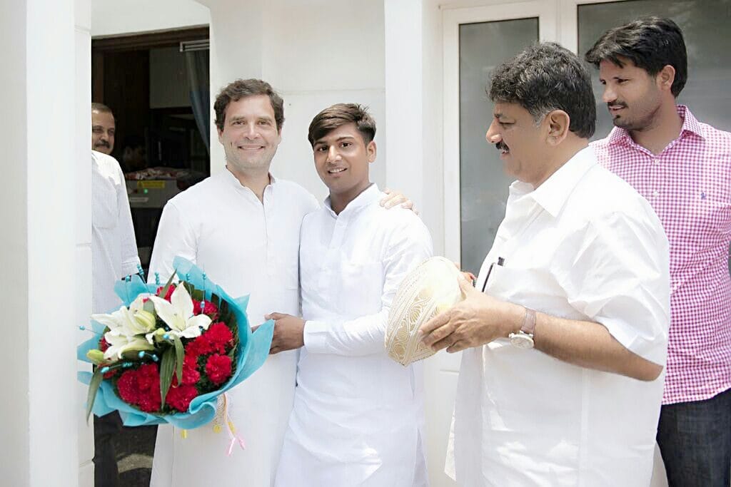 Dinesh Sharma with Congress Vice President Rahul Gandhi