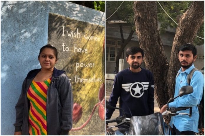 Students who are first time voters in the Gujarat state elections