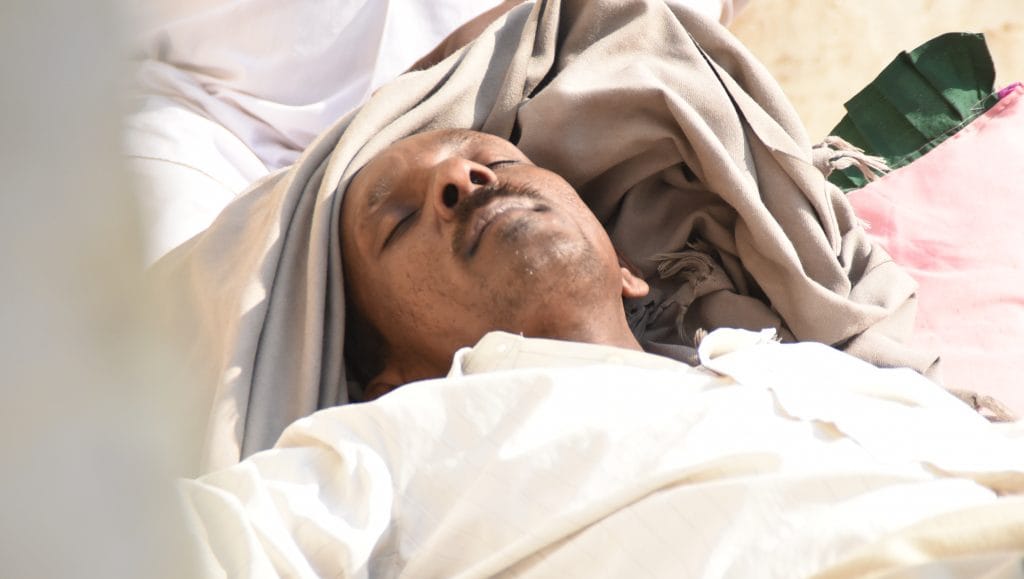 Ashok Kumar after being released on bail