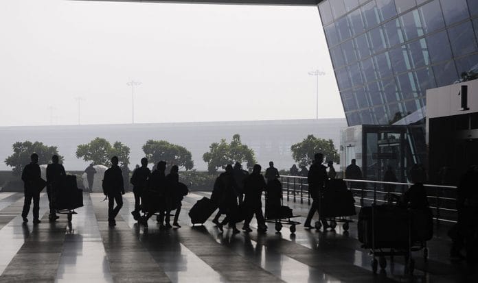 Passengers at airport