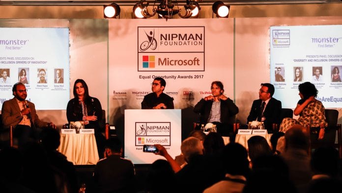 The panel at the Microsoft Equal Opportunity Awards