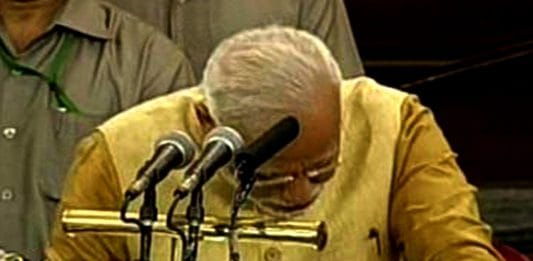 Modi crying