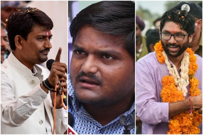 Alpesh Thakor. Hardik Patel, and Jignesh Mevani