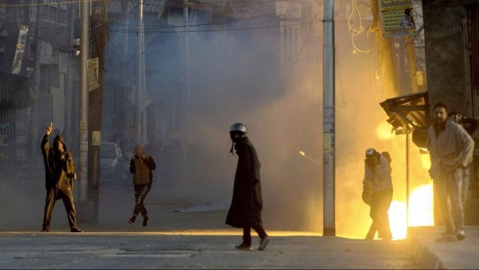 Clashes in Shopian district of South Kashmir, in Srinagar | PTI