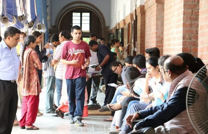 Representational image of the college enrollment process in Delhi University. | Photo from ststephens.edu