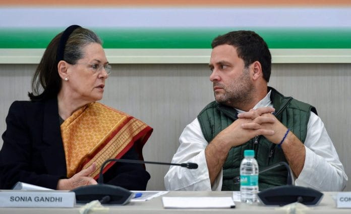 Rahul Gandhi with Sonia Gandhi
