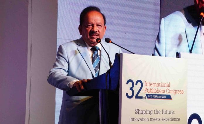 File photo of Union minister Harsh Vardhan