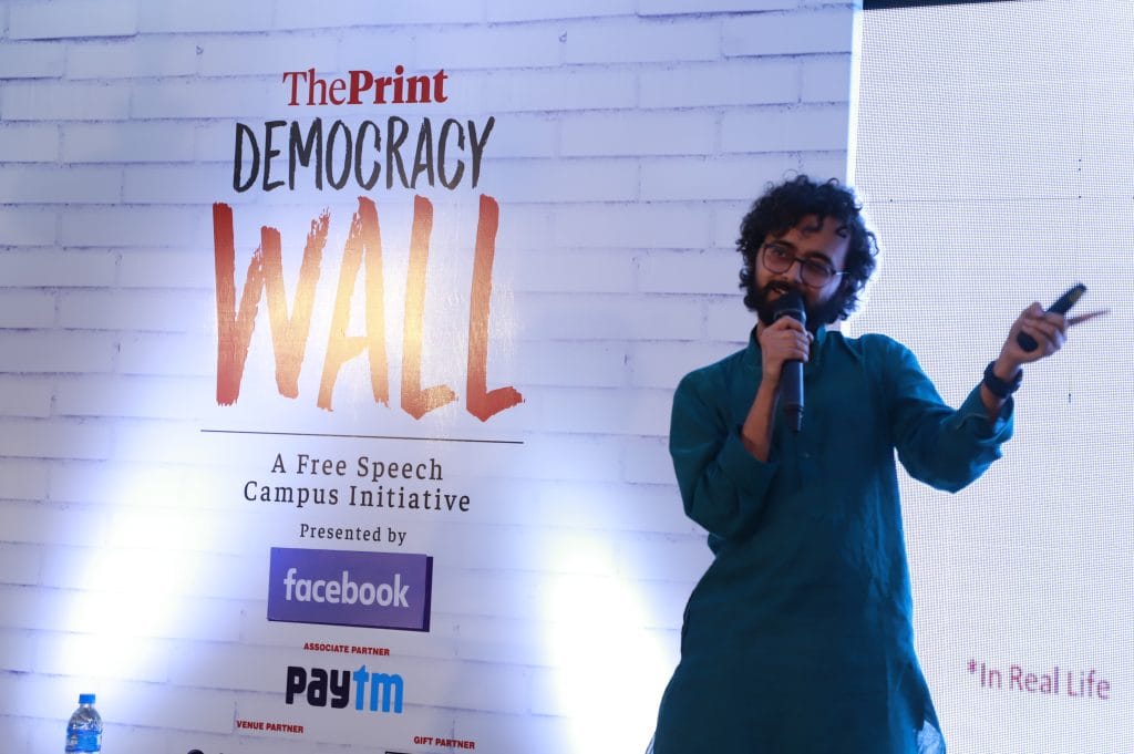 Meghnad S at Democracy Wall