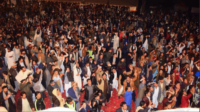 Pashtun Long March sit and protest in Islamabad
