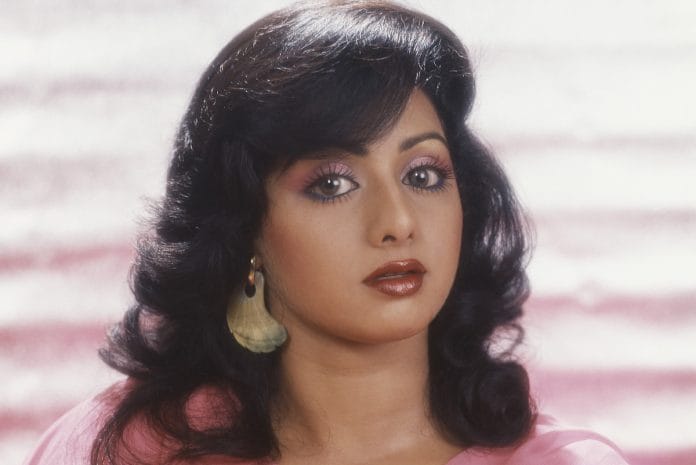 A photo of Sridevi taken in 1990.