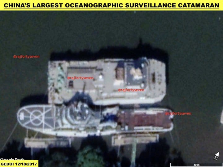 China's largest oceanographic surveillance catamaran