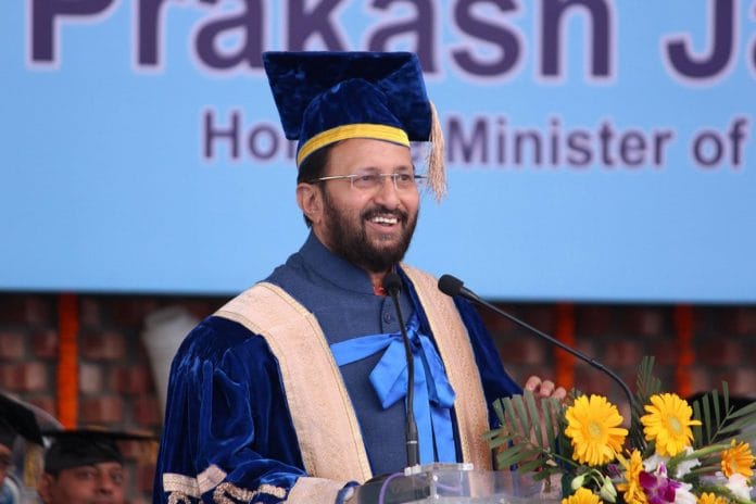File photo of Union HRD Minister Prakash Javadekar