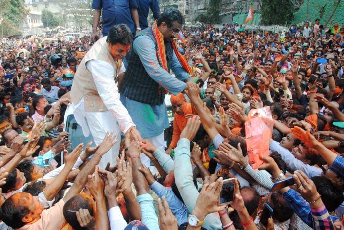 BJP celebration in Tripura