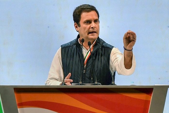 Rahul Gandhi sports a quilted jacket | PTI