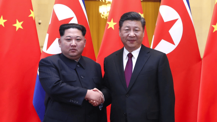 Xi Jinping and Kim Jong un
