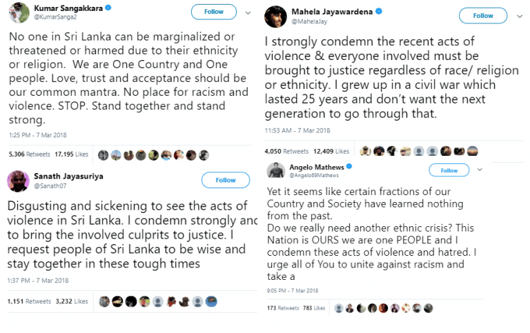 Sri Lanka’s cricket icons condemn communal violence. Can Indian cricketers be as outspoken?