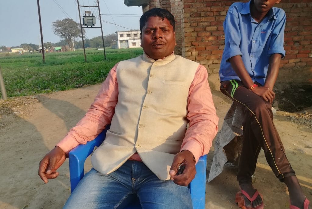 Dinesh Saroj, the brother of one of the accused killed in an alleged shootout