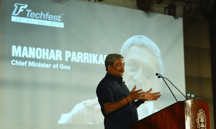 Goa chief minister Manohar Parrikar