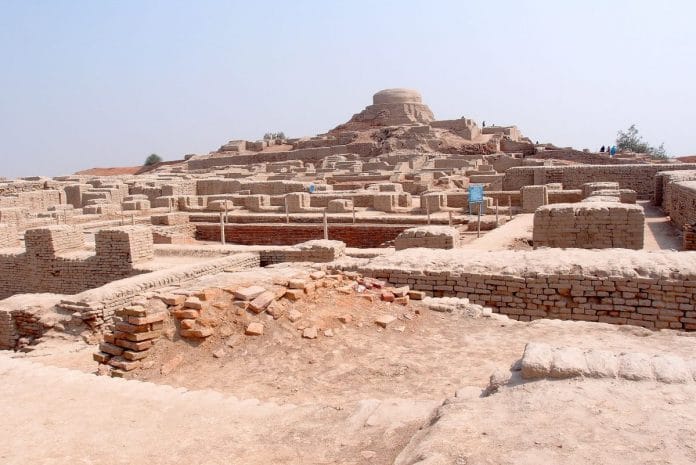 Mohenjodaro - view of the stupa mound