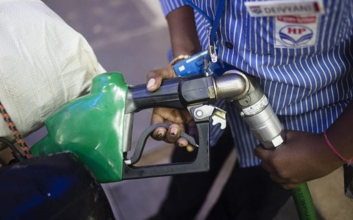 Hindustan Petroleum Corp. gas station in New Delh