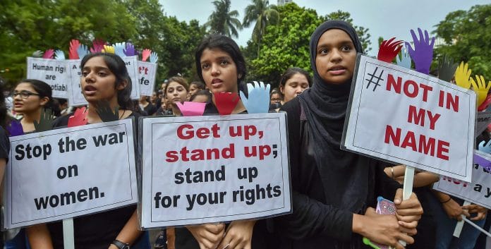 Protest against rape