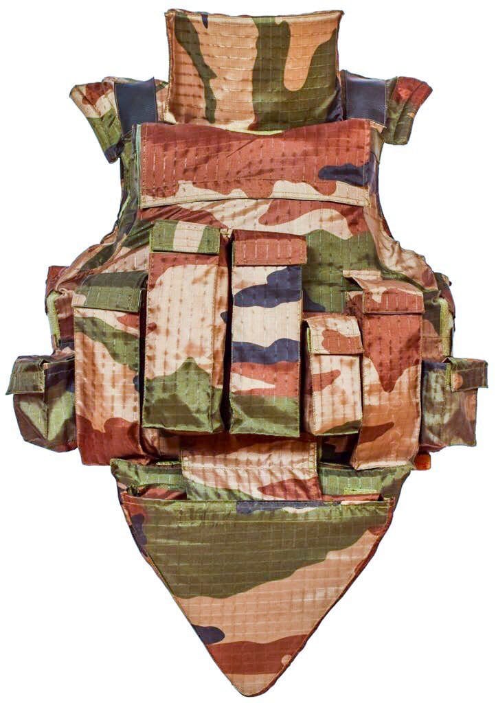 The new Indian Army Level III+ BPJ. Boron Carbide Ceramic panels with Neck and groin protection
