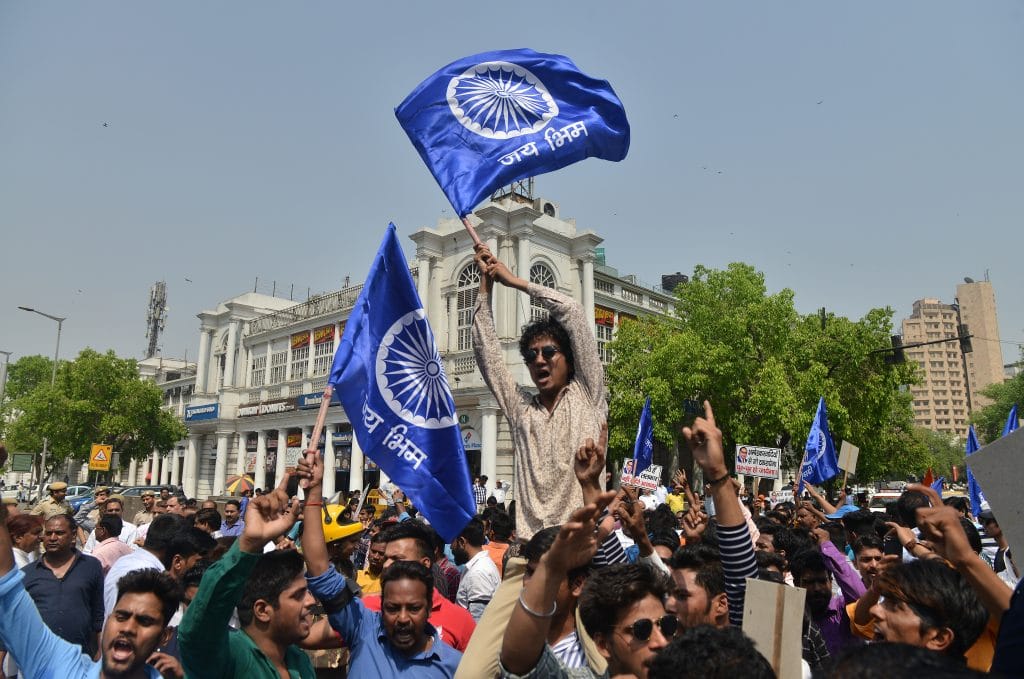 Members of the Dalit community stage a protest during 'Bharat Bandh' call by Dalit organisations against the alleged dilution of SC/ST act | Representational Image | K Asif/India Today