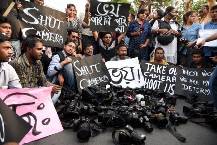 journalist protest