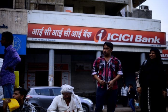 ICICI bank branch at Asaf Ali Road