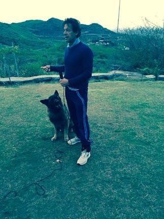 Imran Khan with 'Maximus'