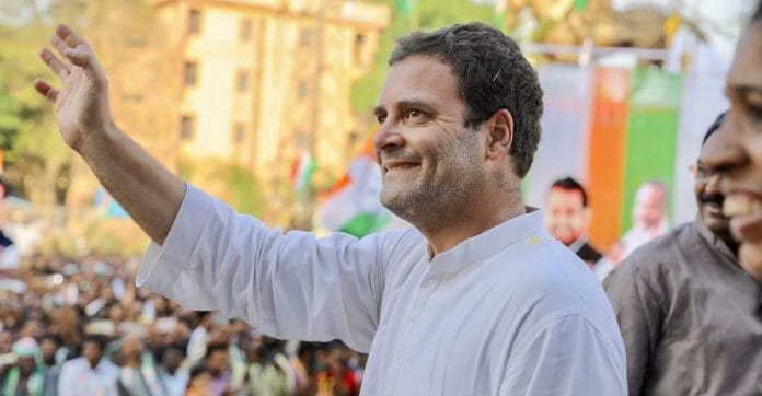 Congress President Rahul Gandhi during an election campaign rally ahead of Karnataka Assembly Elections 2018 in Bengaluru on Wednesday