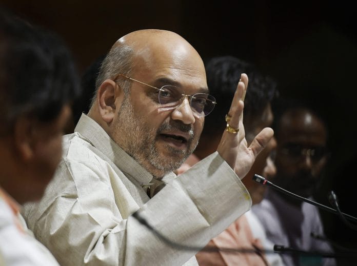 Amit Shah addresses a press conference in New Delhi | PTI