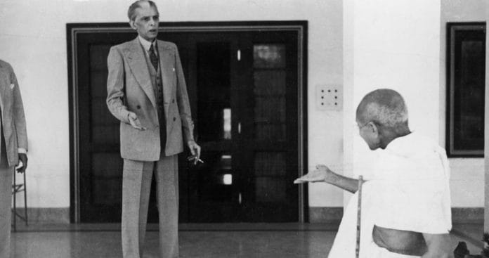 Mohandas Karamchand Gandhi leaves the home of Muhammad Ali Jinnah on 24th November 1939