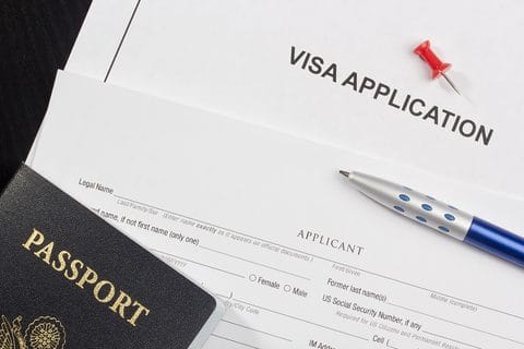 Representational image of visa application form | Pride Immigration Law Firm PLLC