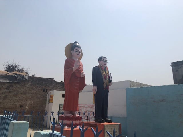 In Mehandipur village, at the village square