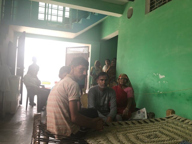 At a house visited by UP Minister Suresh Rana