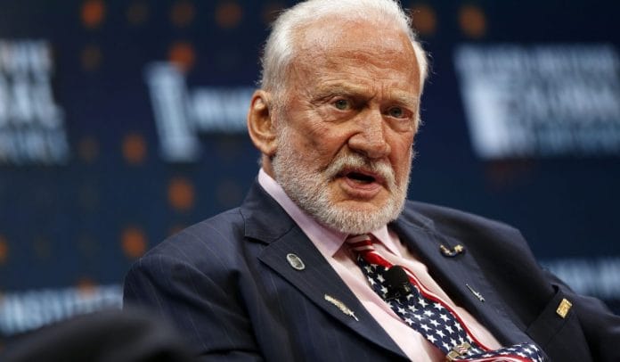 Former astronaut Buzz Aldrin at an event in Beverly Hills, California. In an ongoing case, the 88-year-old astronaut is suing his children for implying that he is mentally unstable
