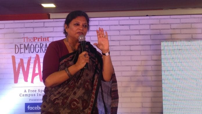 Archana Kapoor at Democracy Wall, Mumbai | theprint.in